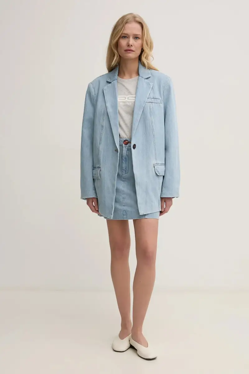 gonna di jeans colore blu 10909772 miniatura 2