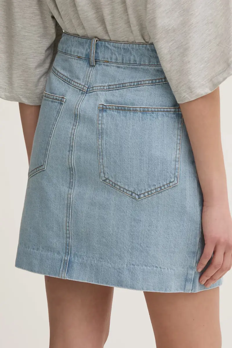 gonna di jeans colore blu 10909772 miniatura 3