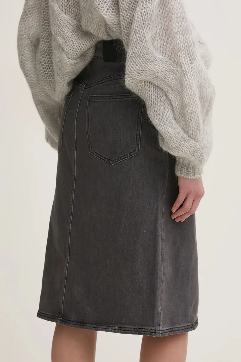 gonna di jeans colore grigio 10909237 miniatura 3