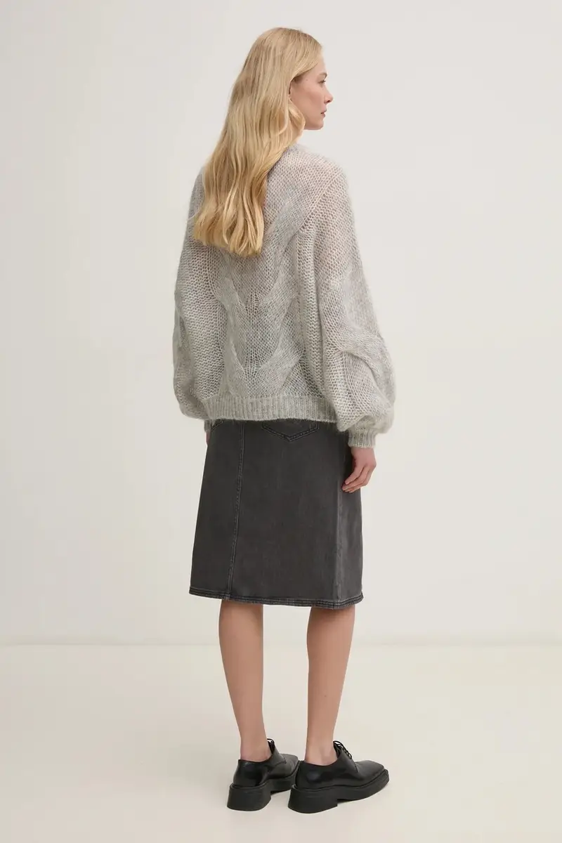 gonna di jeans colore grigio 10909237 miniatura 4