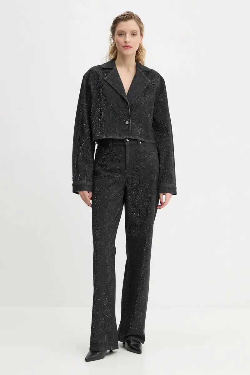 Gestuz Jeans Donna Nero 3626882 miniatura 2