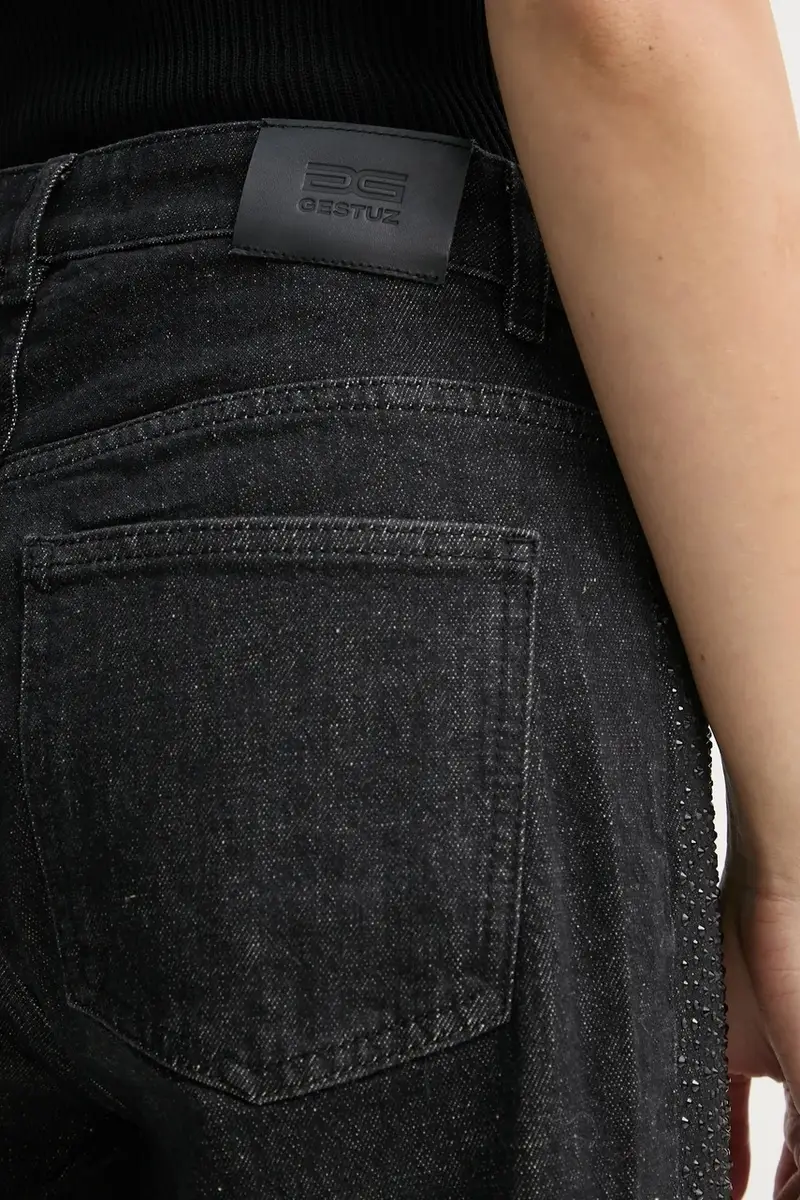 Gestuz Jeans Donna Nero 3626882 miniatura 5