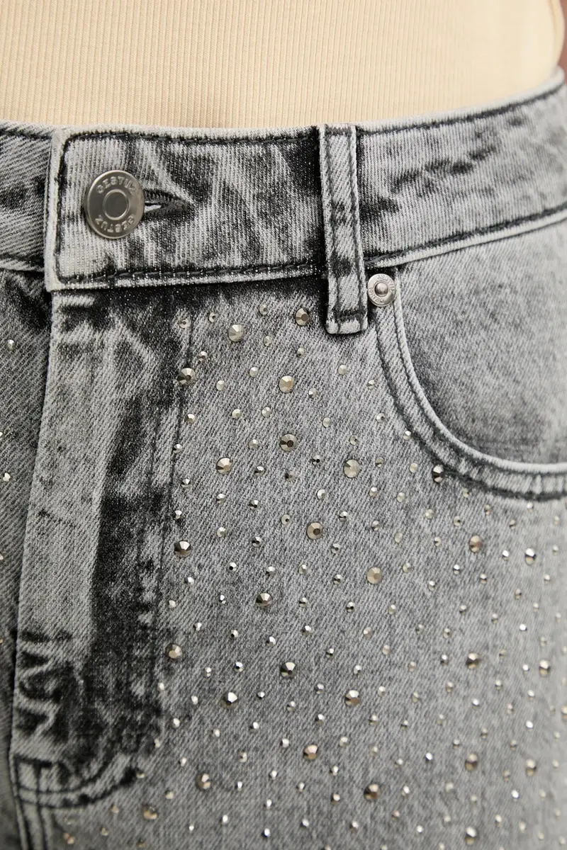 Gestuz Jeans Donna Grigio 3609714 miniatura 4