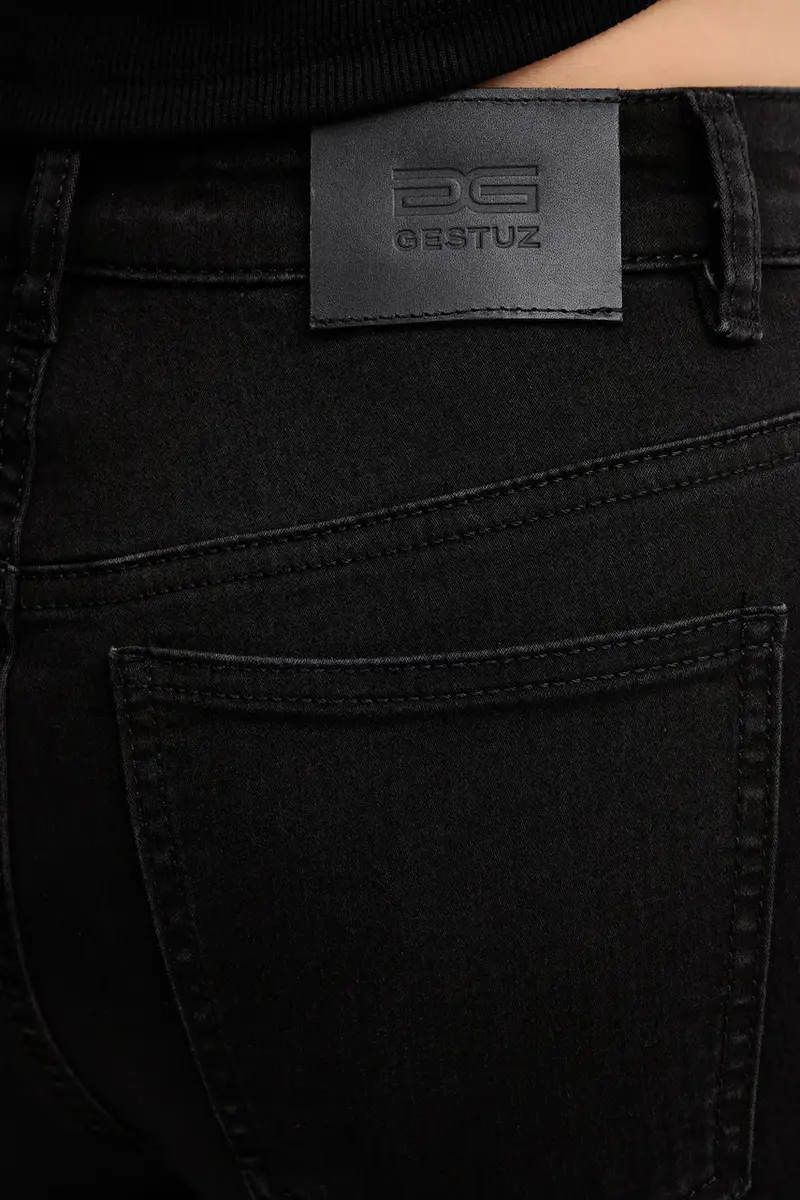 Gestuz Jeans Donna Nero 3151397 miniatura 4