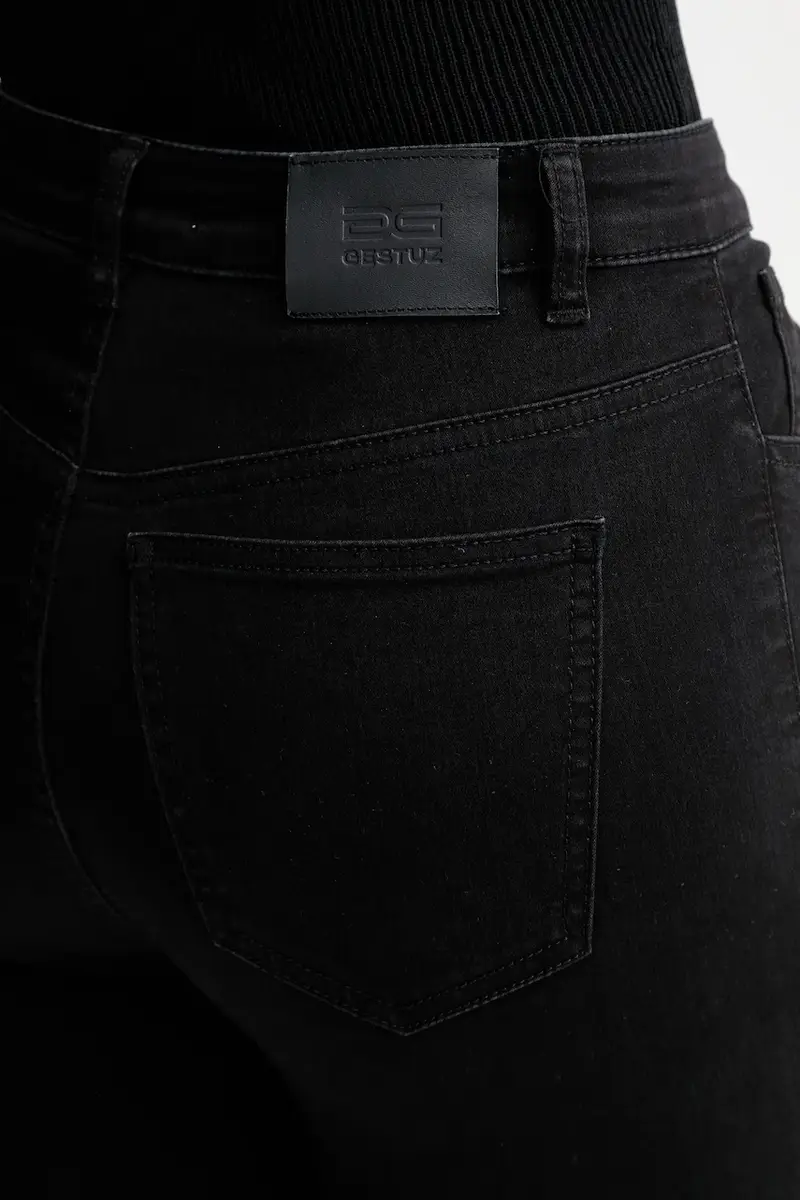 Gestuz Jeans Donna Nero 3151397 miniatura 5