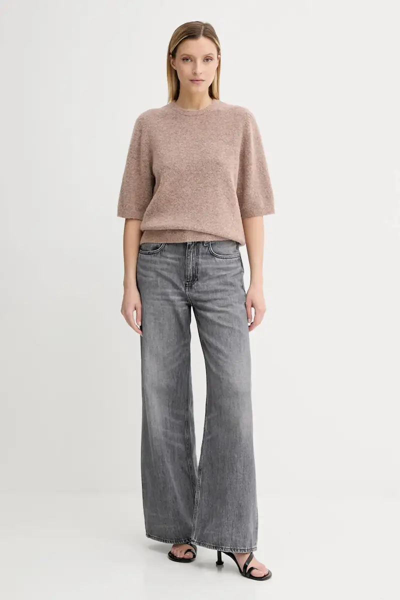 maglione in lana donna colore arancione 10909996 miniatura 2