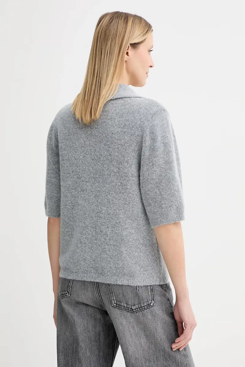 maglione in lana donna colore beige 10910035 Grigio miniatura 3