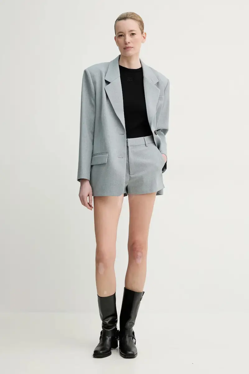 pantaloncini donna colore grigio 10910018 miniatura 2