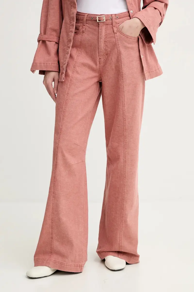 pantaloni donna colore arancione 10909927