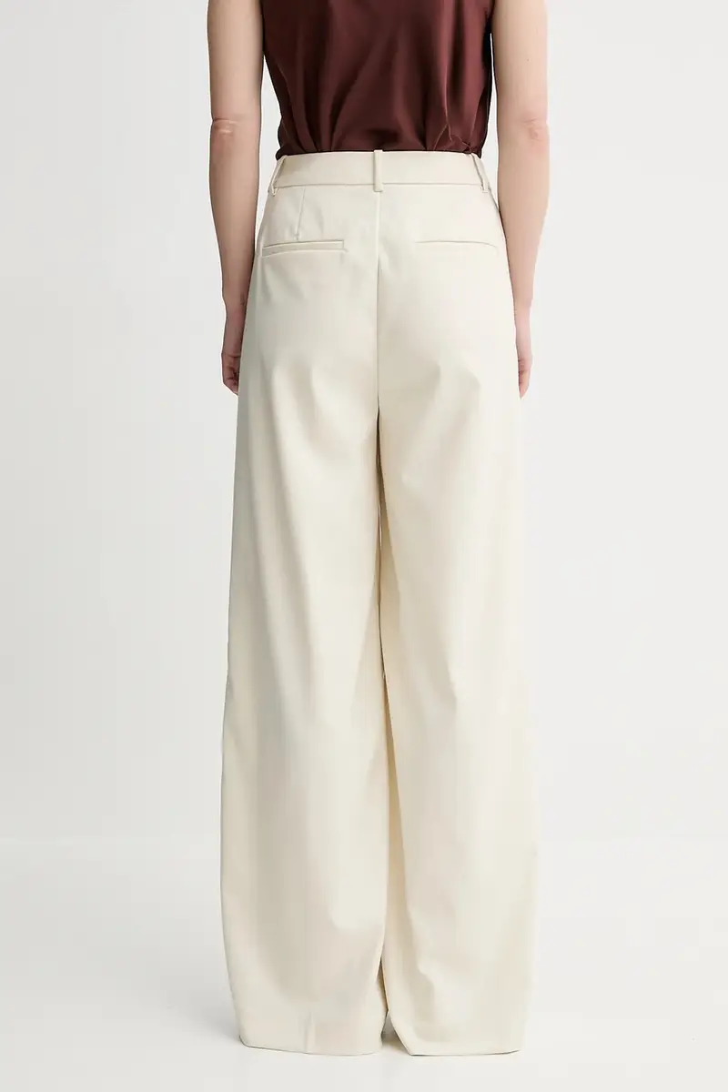 pantaloni donna colore beige 10910171 miniatura 3