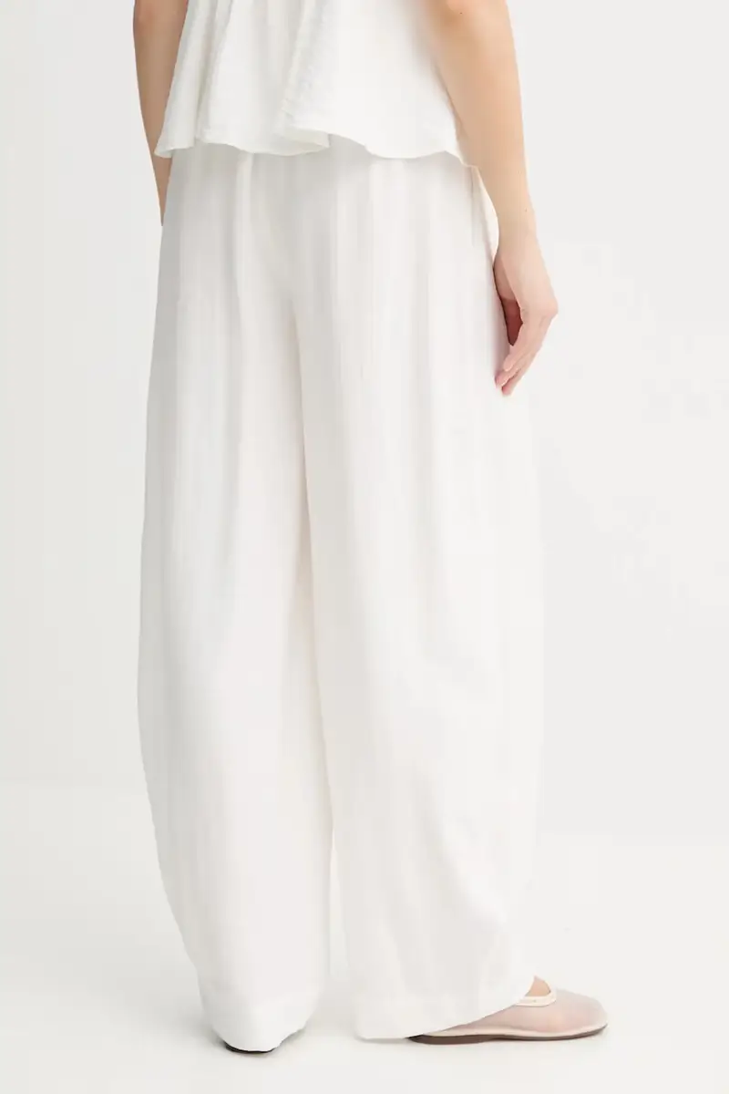 pantaloni donna colore beige 10910440 miniatura 3