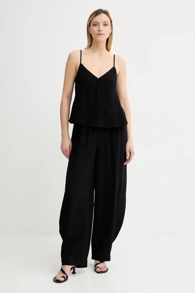 pantaloni donna colore nero 10910440 miniatura 2