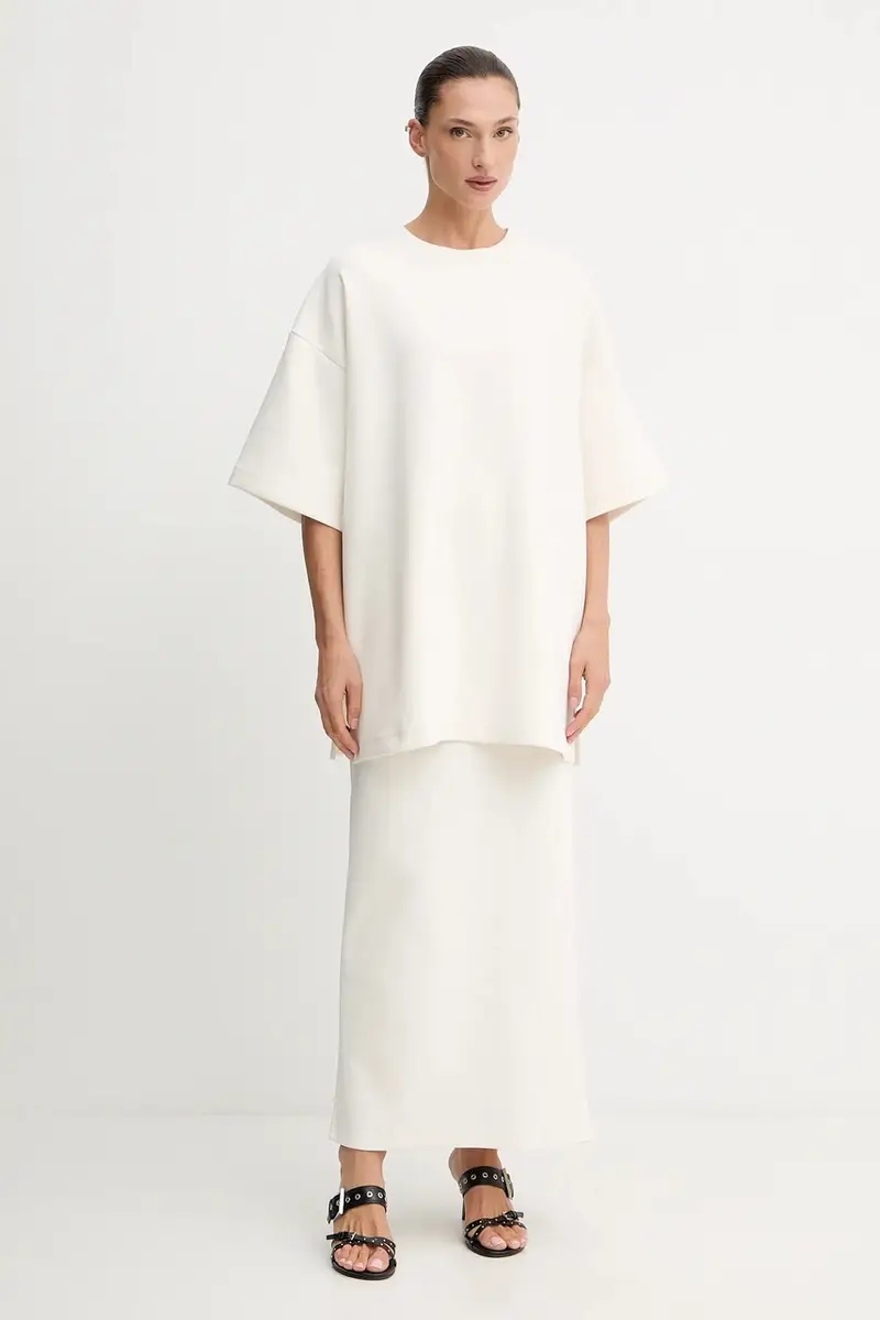 Gestuz T-shirt Donna Beige 2885403 miniatura 2