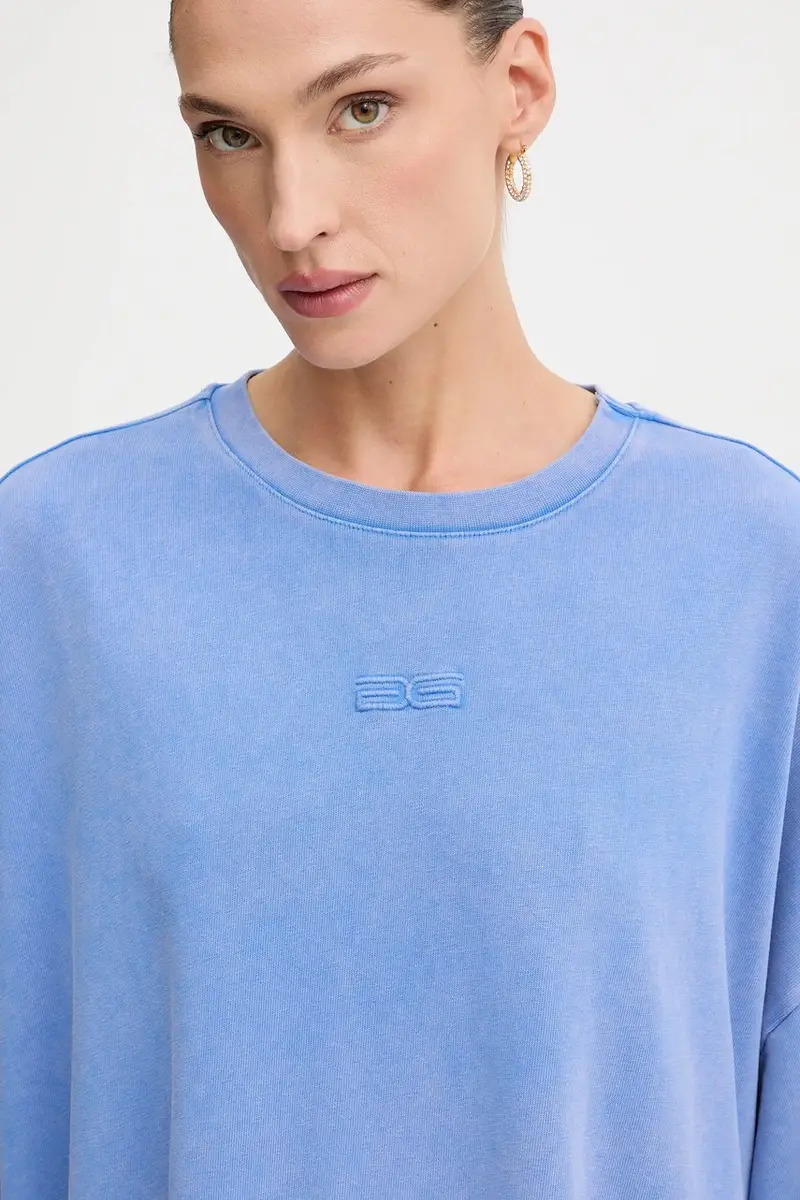 t-shirt in cotone colore beige 10909249 Violetto miniatura 4