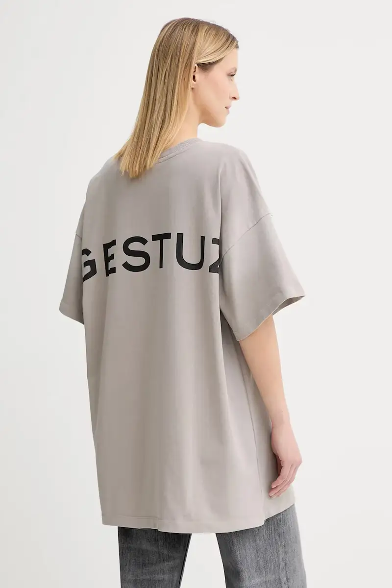 Gestuz T-shirt Donna Beige 2885465 miniatura 3