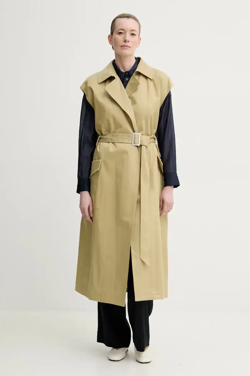 Gestuz Trench Donna Verde 3671166 miniatura 4