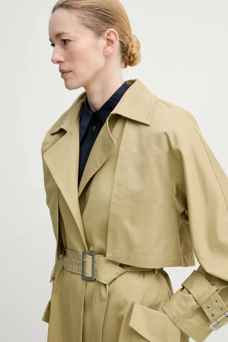 Gestuz Trench Donna Verde 3671166 miniatura 5