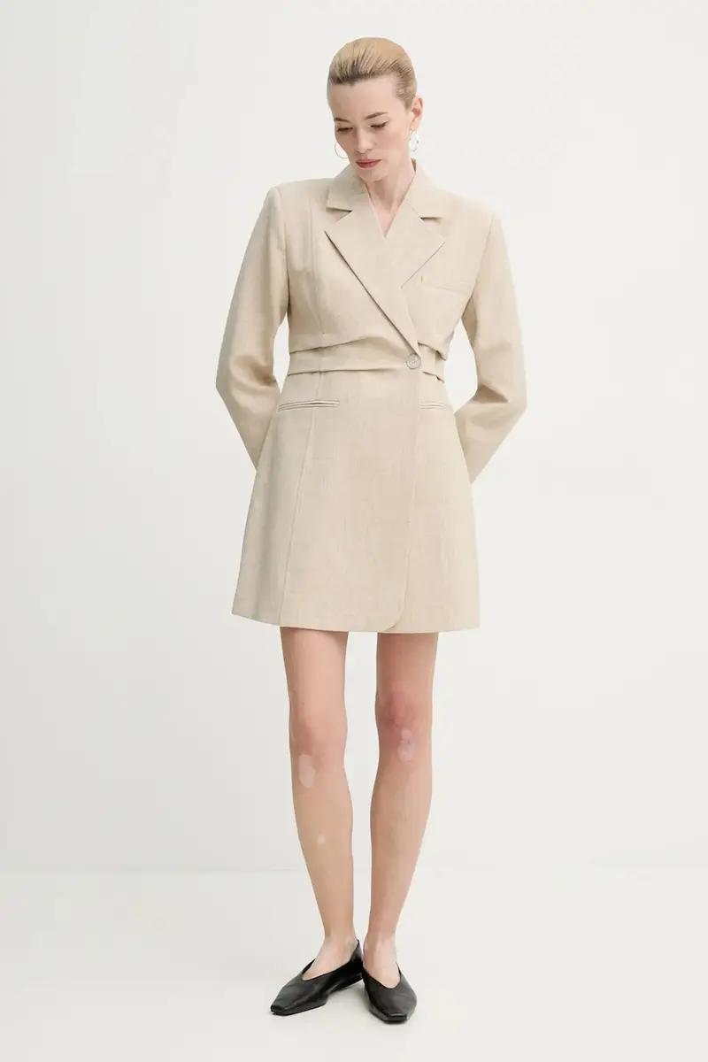 vestito colore beige 10909870