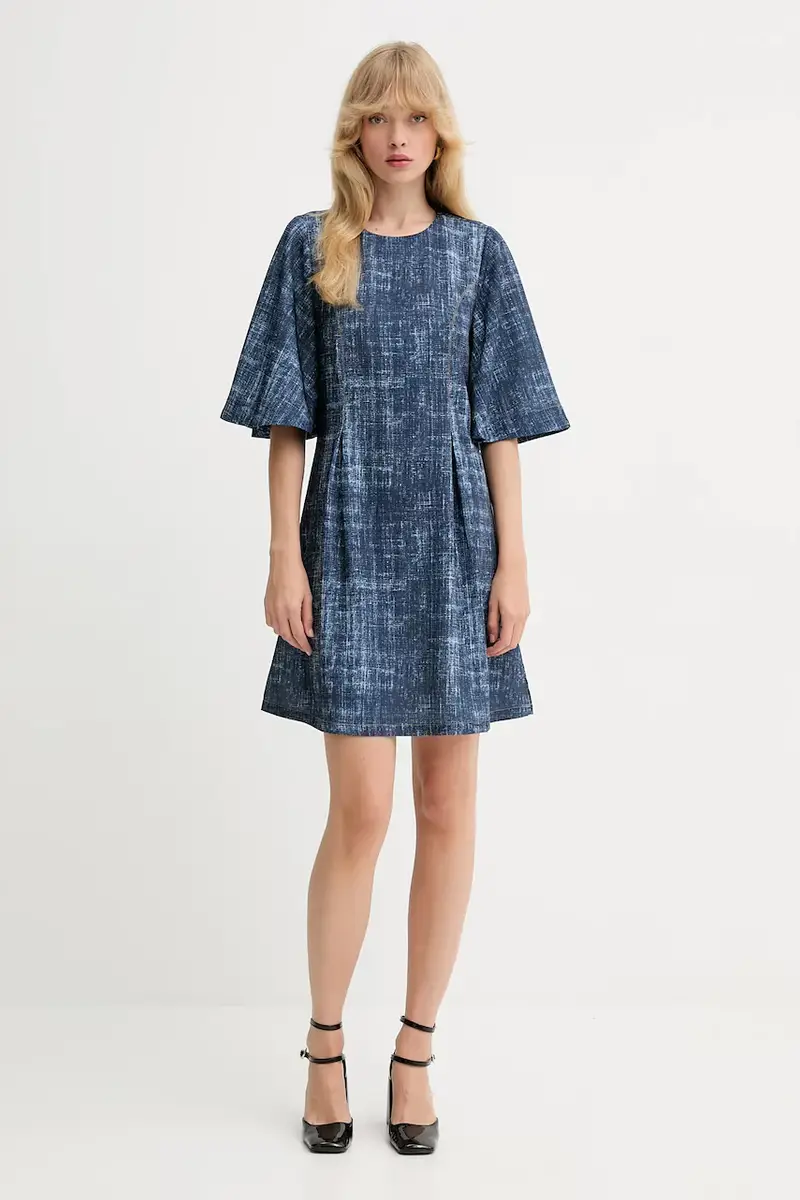 vestito colore blu navy 10910411 miniatura 2