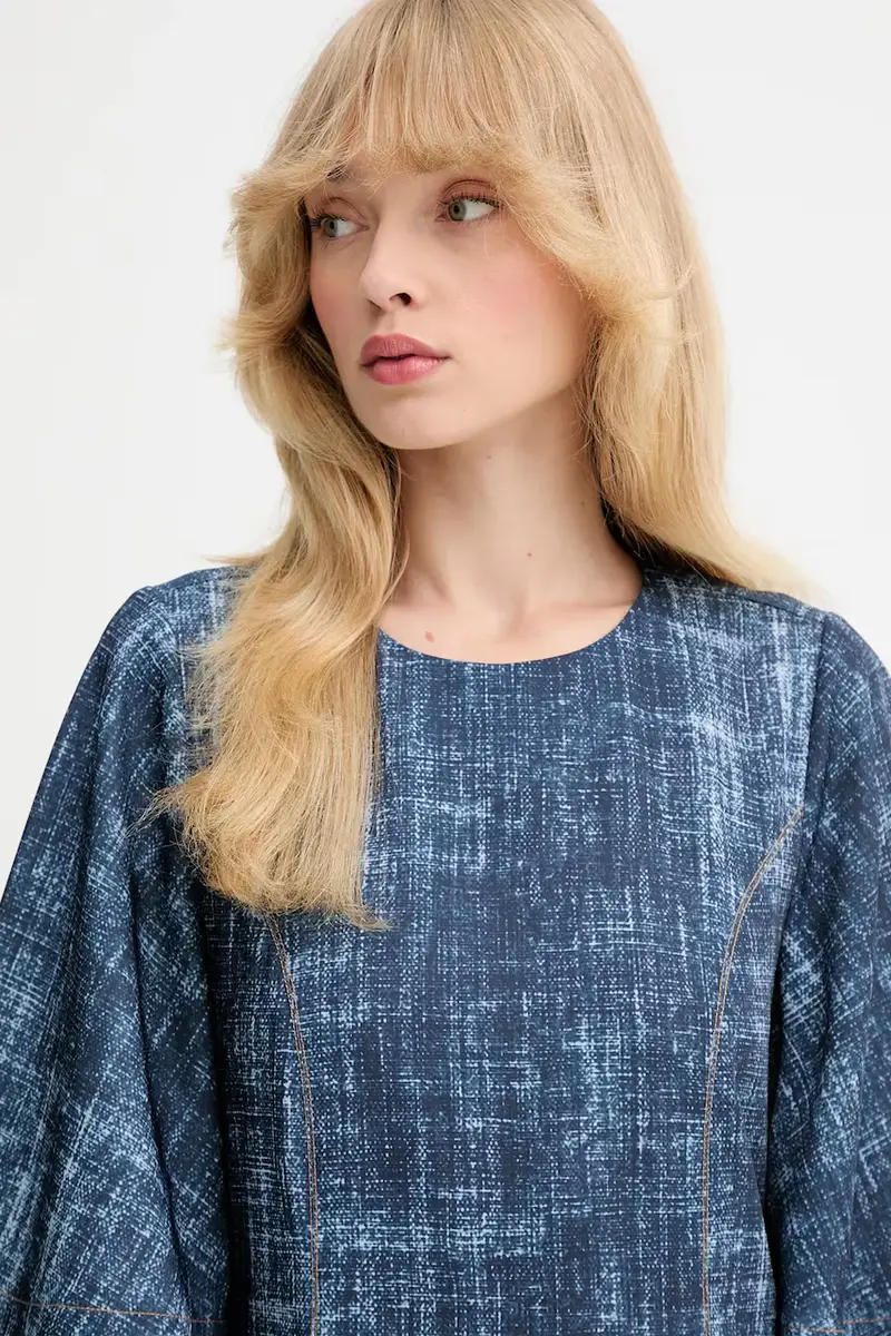 vestito colore blu navy 10910411 miniatura 4