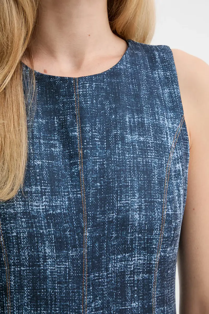 vestito colore blu navy 10910412 miniatura 5