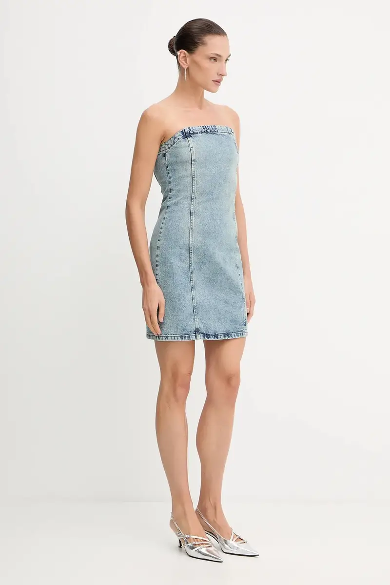 vestito di jeans colore blu 10910470 miniatura 2