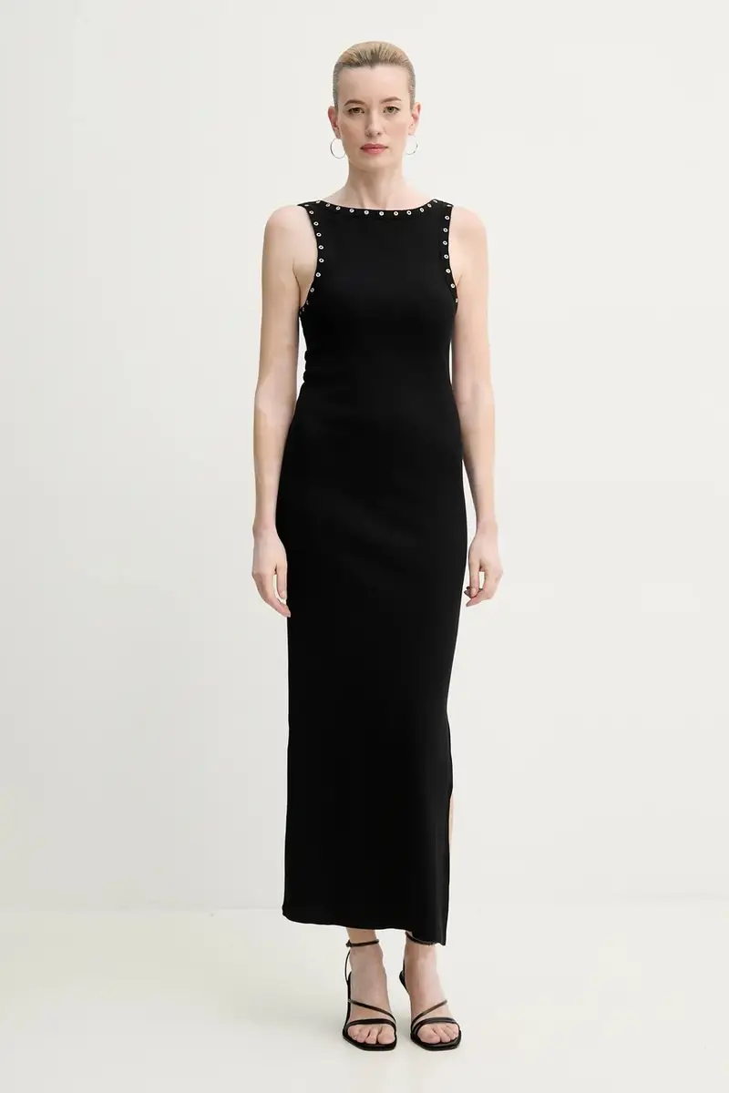 Gestuz Vestito nero con dettagli decorativi miniatura 5