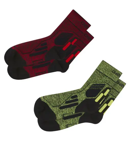 Bi-Pack Trail - calzini corti - uomo Red