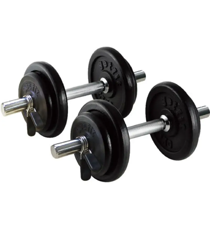 Dumbbell set spring 20kg - set manubri Black