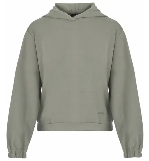 Felpa con cappuccio W - donna Green