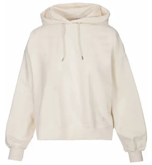 Felpa con cappuccio W - donna Light Beige