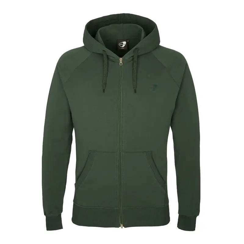 Felpa Con Cerniera Con Cappuccio Verde Uomo S