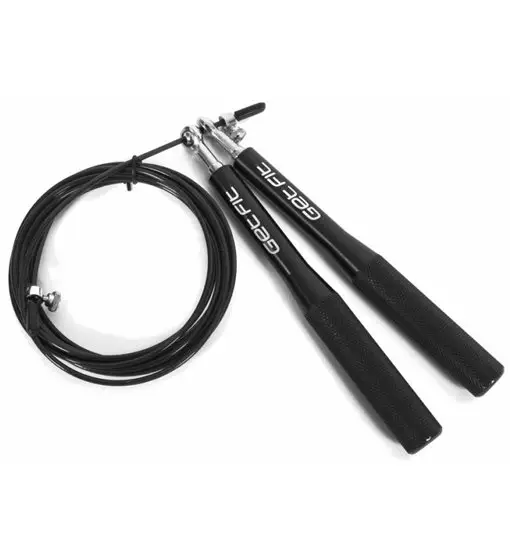 Handle Steel Wire Jump Rope - corda da salto Black