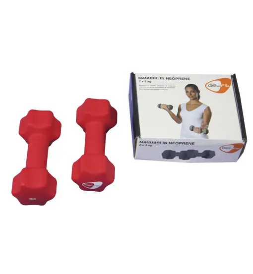Neoprene Dumbbell - coppia manubri Red