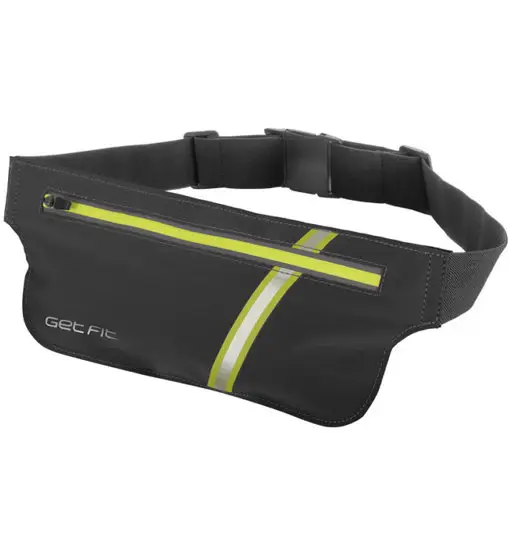 Reflective Waist Bag - marsupio running Black