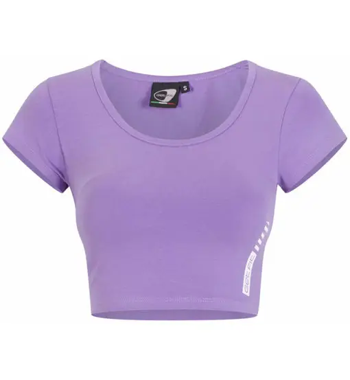 Short Sleeve Cropped W - T-shirt - donna Purple