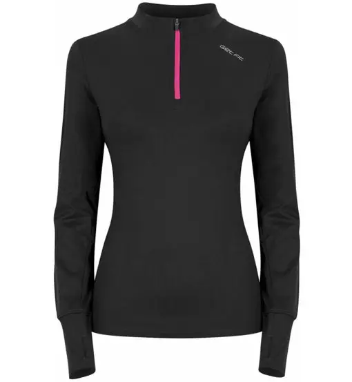 Top Half Zip - felpa con zip - donna Black