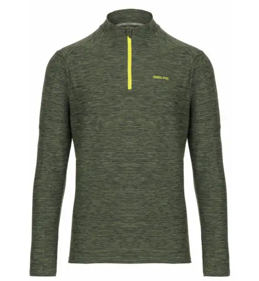 Top Half Zip - maglia running a manica lunga - uomo Green