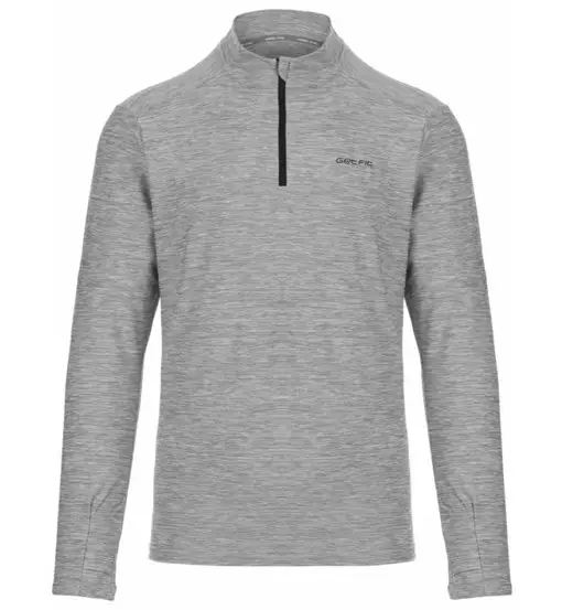 Top Half Zip - maglia running a manica lunga - uomo Grey