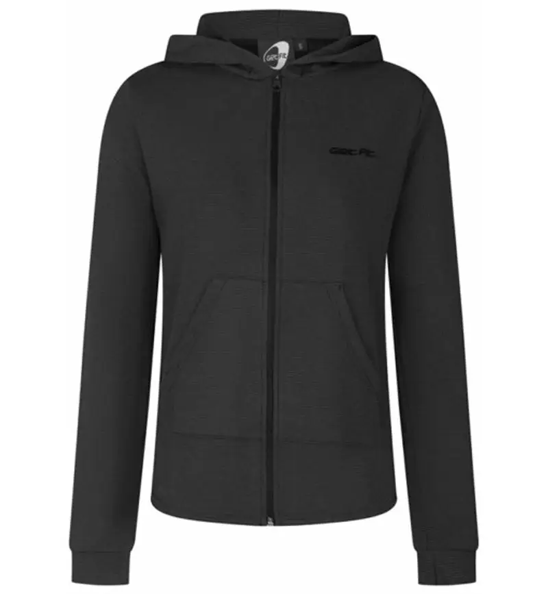 Waffle W - felpa con cappuccio - donna Black