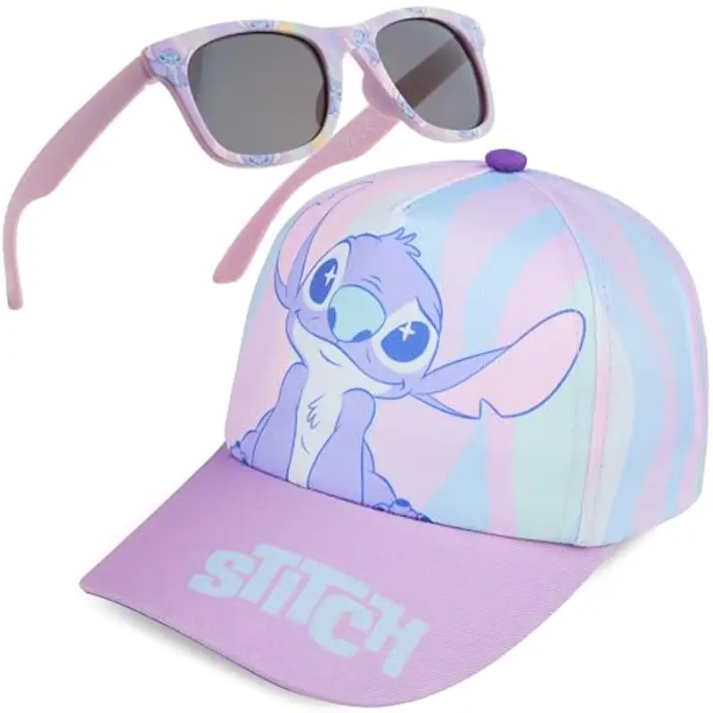 GET TREND Disney Stitch Set Cappello e Occhiali Bambina Protezione UV400