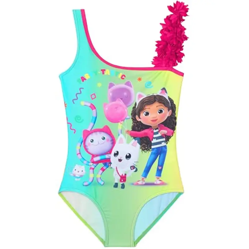 Get Trend Gabby’s Dollhouse Costume Piscina Bambina Ragazza Costume Intero Elastico Costumi da Bagno Costumi Bimba Idee Regalo (7-8 Anni, Multi Gabby’s Dollhouse)