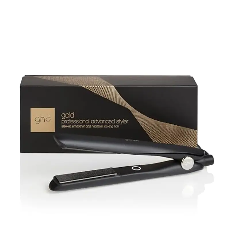 ghd Gold Piastra & Styler Nera – Styling Professionale Avanzato, Capelli Lisci e Morbidi con Maggiore Lucentezza – Per Tutti i Tipi di Capelli