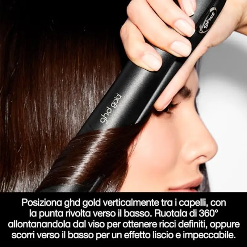ghd Gold Piastra & Styler Nera – Styling Professionale Avanzato, Capelli Lisci e Morbidi con Maggiore Lucentezza – Per Tutti i Tipi di Capelli miniatura 3