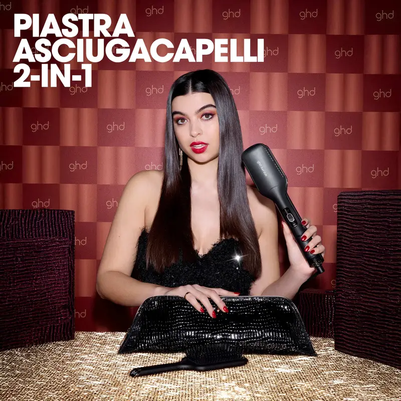 Hot Air Styler ghd duet style Gift Set - piastra asciugacapelli professionale + paddle brush - Piastra capelli, Spazzole per capelli, Cofanetto pe miniatura 3