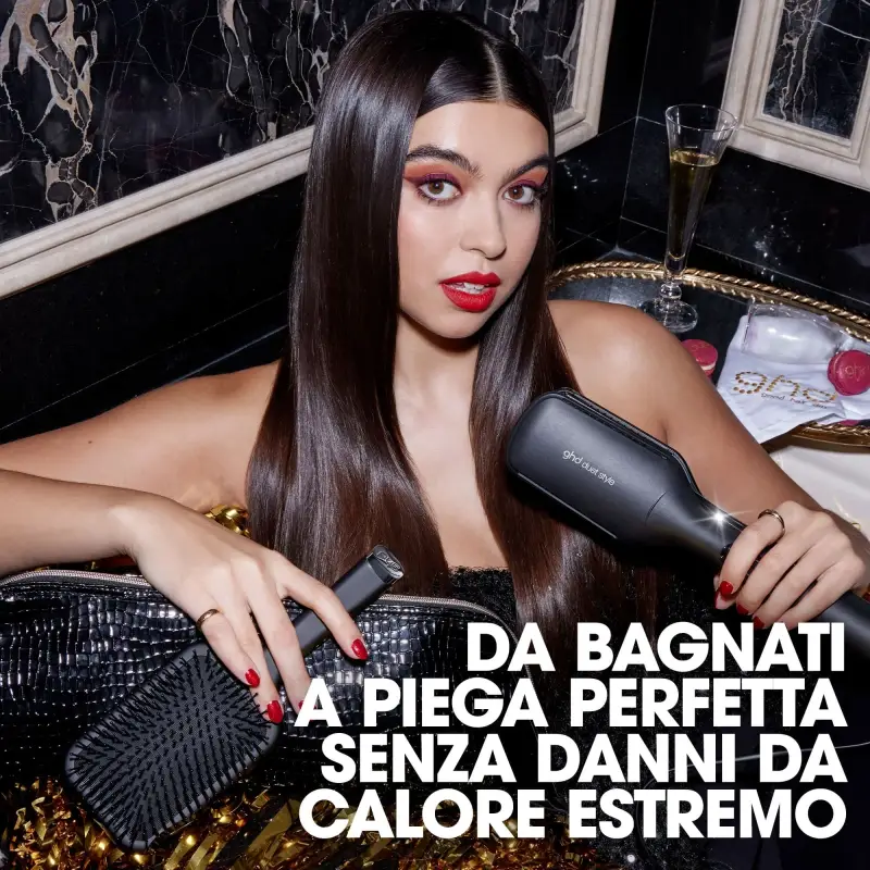 Hot Air Styler ghd duet style Gift Set - piastra asciugacapelli professionale + paddle brush - Piastra capelli, Spazzole per capelli, Cofanetto pe miniatura 4
