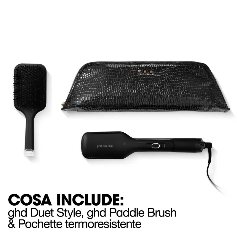 Hot Air Styler ghd duet style Gift Set - piastra asciugacapelli professionale + paddle brush - Piastra capelli, Spazzole per capelli, Cofanetto pe miniatura 5