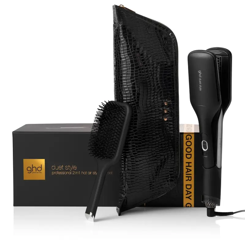 Hot Air Styler ghd duet style Gift Set - piastra asciugacapelli professionale + paddle brush - Piastra capelli,Spazzole per capelli,Cofanetto pe