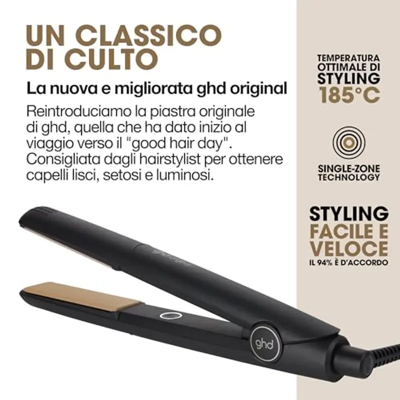ghd Original Piastra Per Capelli – Capelli Lisci, Morbidi e Luminosi – Senza Danni da Calore Estremo – Adatta a Tutti i Tipi di Capelli miniatura 2