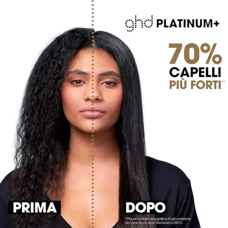 ghd Platinum+ Piastra & Styler Professionale Bianca – Capelli Più Forti, Maggiore Lucentezza, Protezione del Colore – Per Tutti i Tipi di Capelli miniatura 3